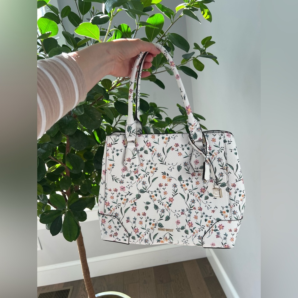Nine West Floral Satchel